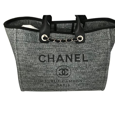 sac chanel deauville gris|chanel deauville boutique.